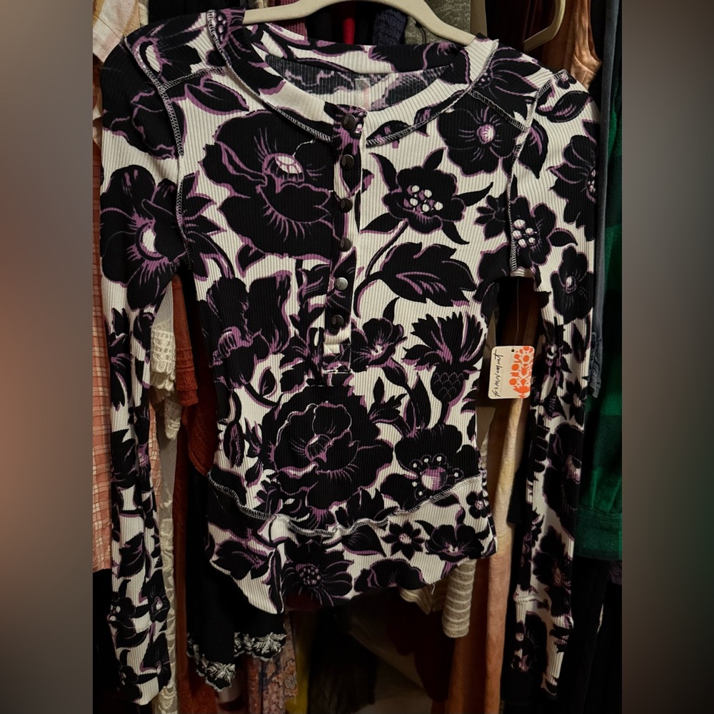 FP Movement by Free People Button up thermal xs top